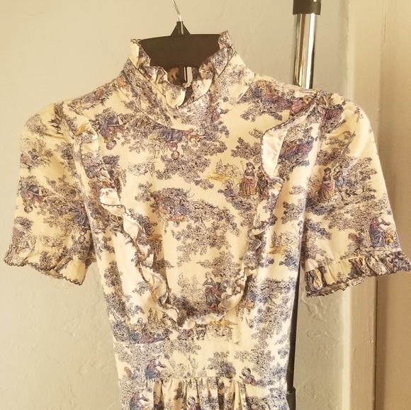 Handmade 60s/70s Prairie Dress - Picture 7 of 10